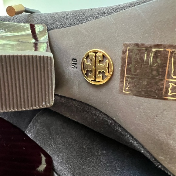 Tory Burch Elegant Suede Ankle Boots - Picture 7 of 11